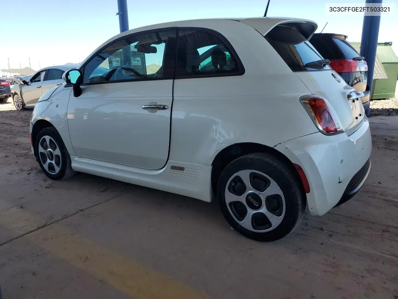 2015 Fiat 500 Electric VIN: 3C3CFFGE2FT503321 Lot: 62170495