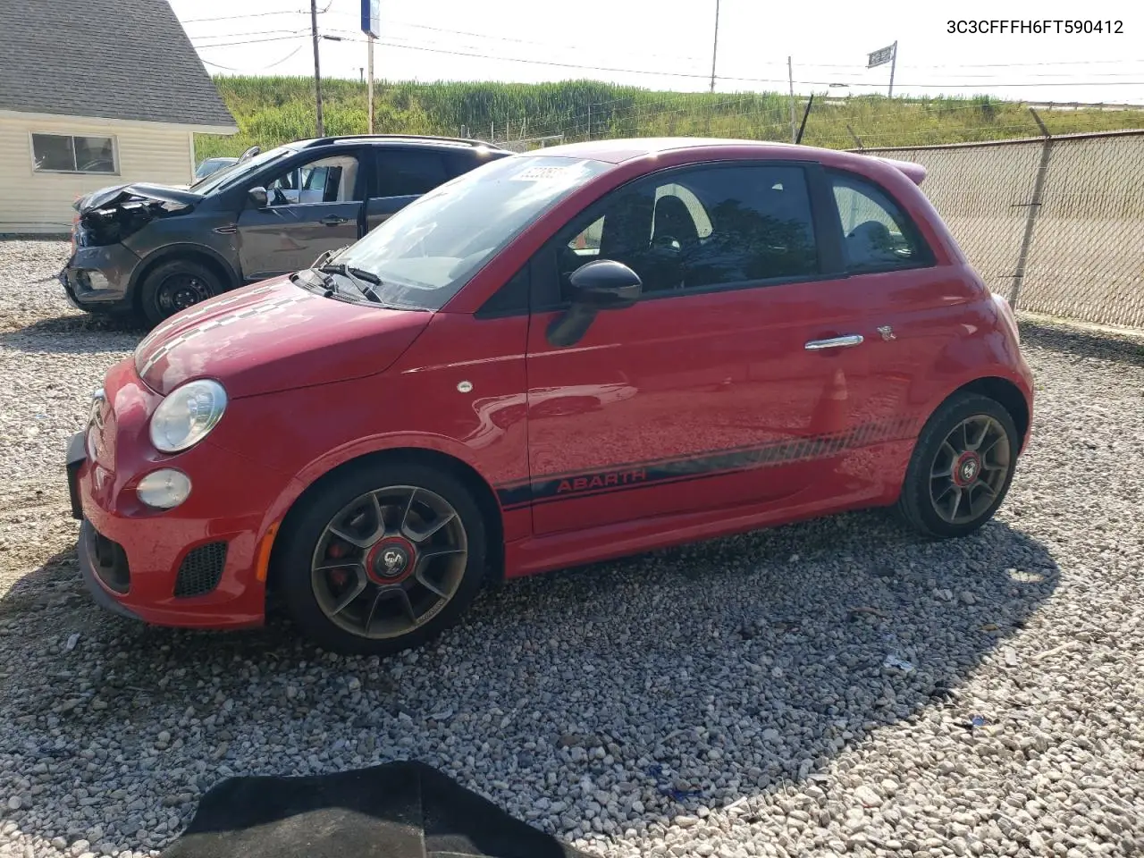 2015 Fiat 500 Abarth VIN: 3C3CFFFH6FT590412 Lot: 62235855