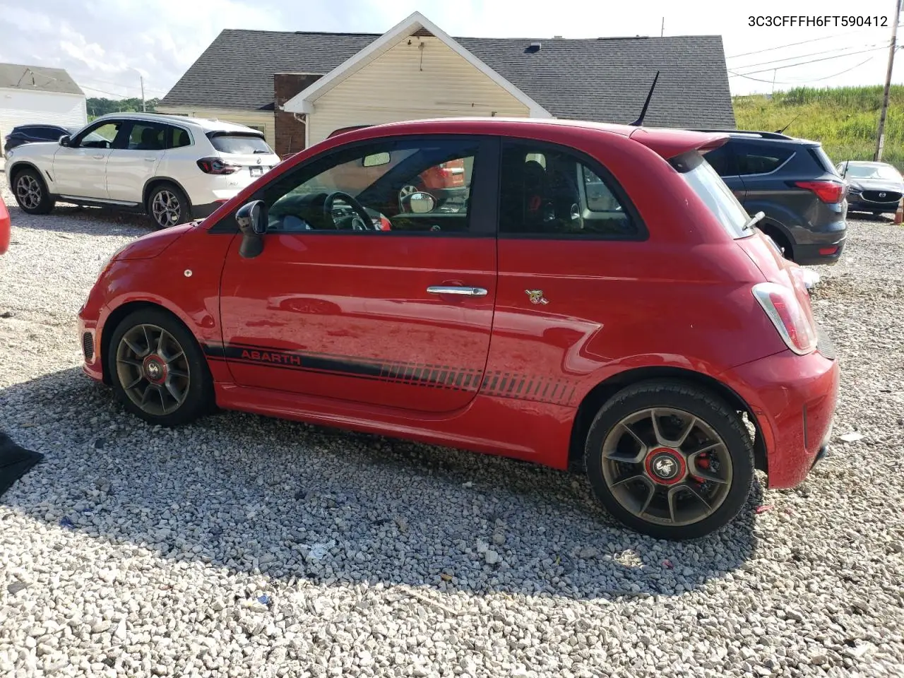 2015 Fiat 500 Abarth VIN: 3C3CFFFH6FT590412 Lot: 62235855