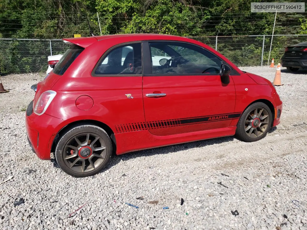 2015 Fiat 500 Abarth VIN: 3C3CFFFH6FT590412 Lot: 62235855