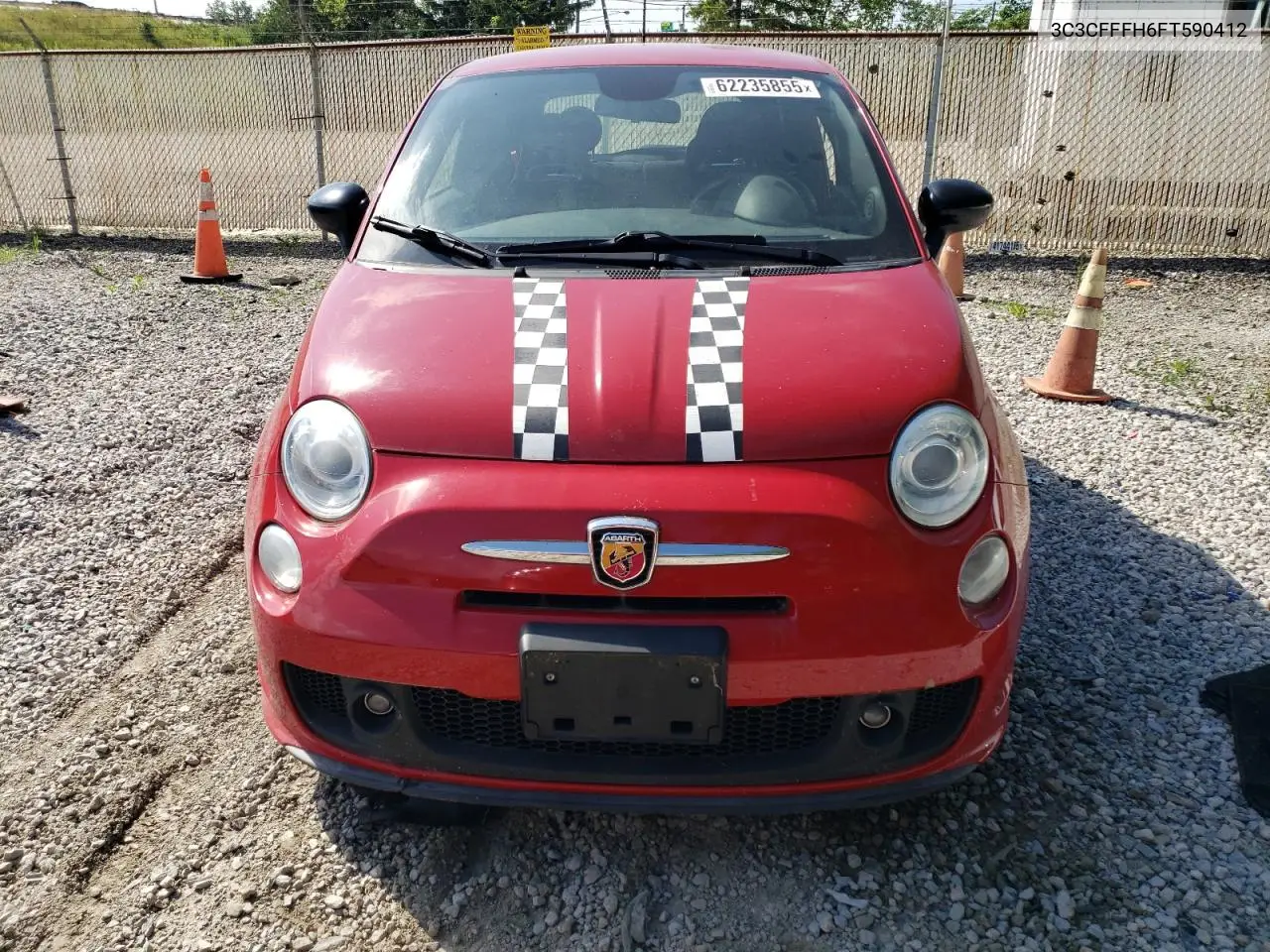 2015 Fiat 500 Abarth VIN: 3C3CFFFH6FT590412 Lot: 62235855
