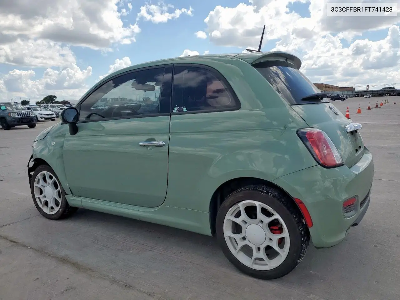 2015 Fiat 500 Sport VIN: 3C3CFFBR1FT741428 Lot: 62292025