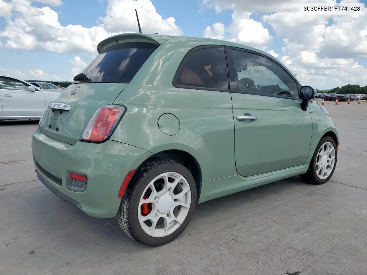 2015 Fiat 500 Sport VIN: 3C3CFFBR1FT741428 Lot: 62292025