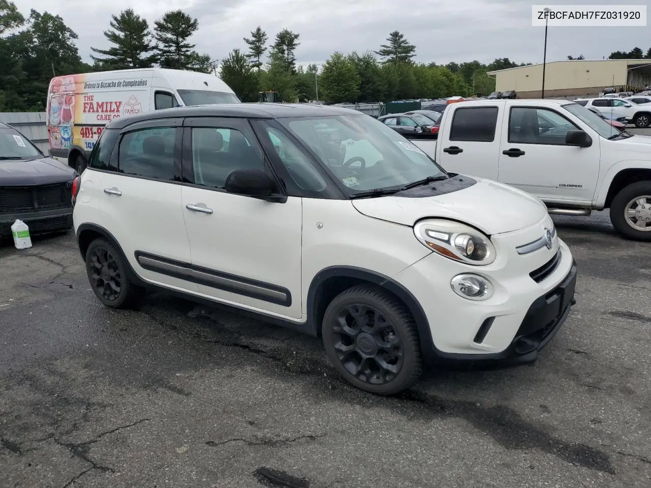 2015 Fiat 500L Trekking VIN: ZFBCFADH7FZ031920 Lot: 62295625