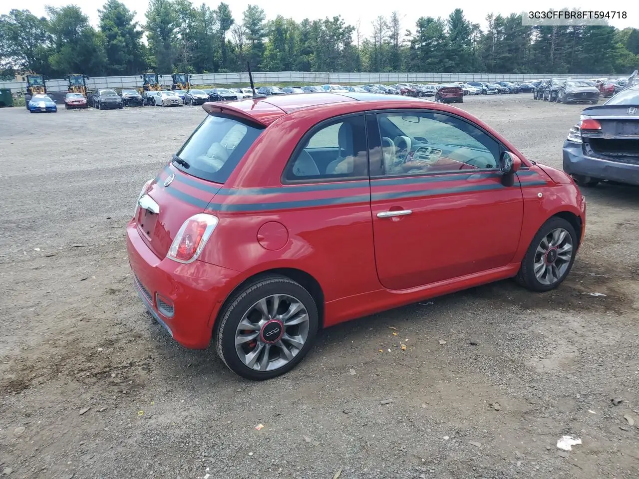 2015 Fiat 500 Sport VIN: 3C3CFFBR8FT594718 Lot: 62343955