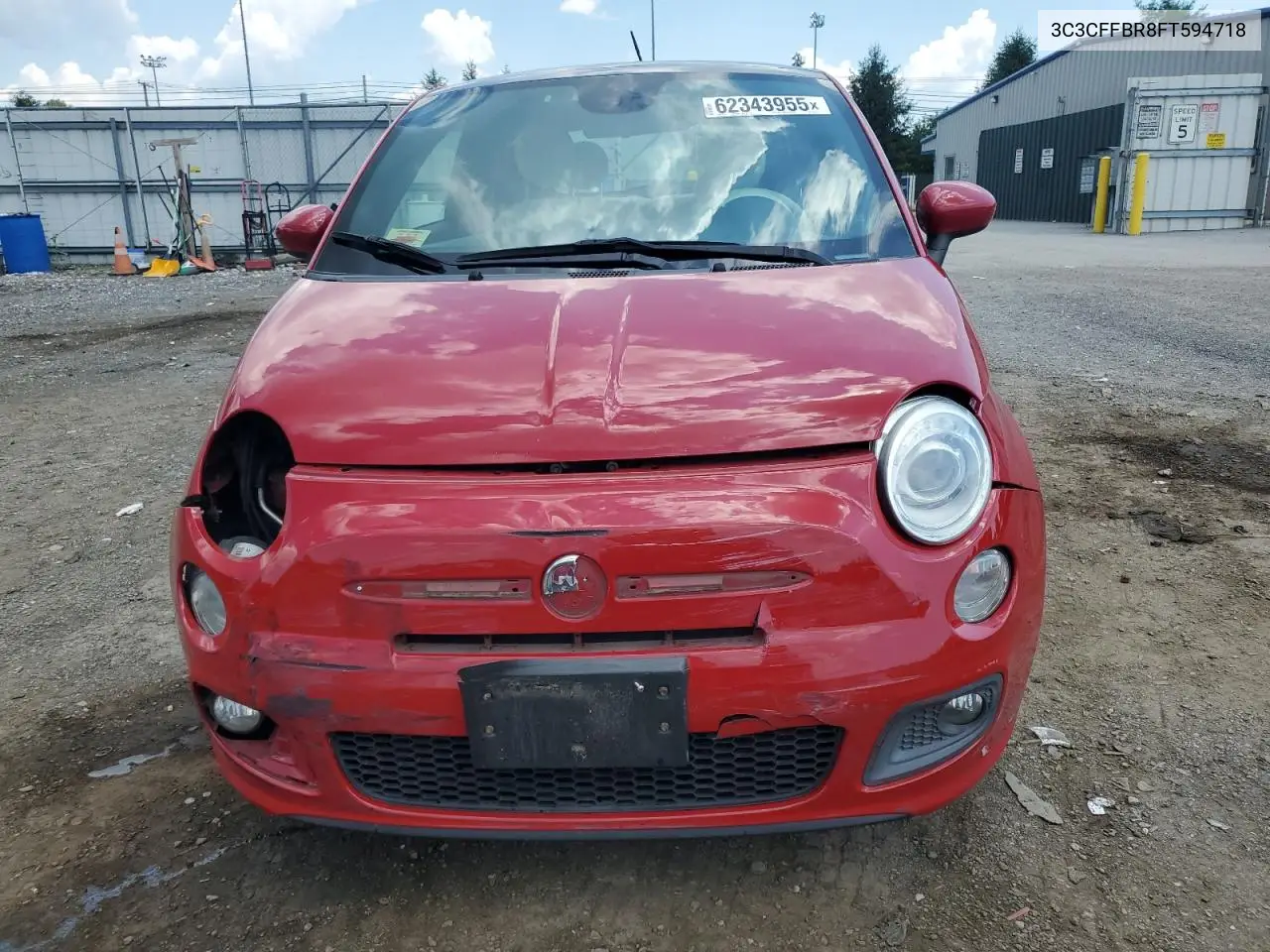 2015 Fiat 500 Sport VIN: 3C3CFFBR8FT594718 Lot: 62343955