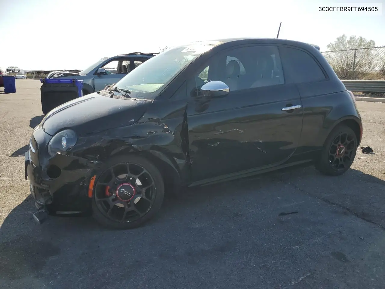 2015 Fiat 500 Sport VIN: 3C3CFFBR9FT694505 Lot: 62412335