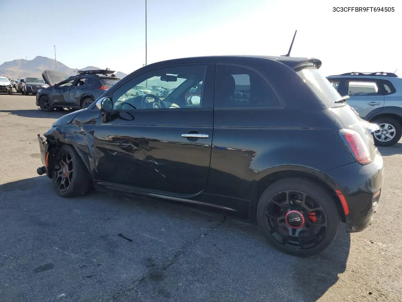 2015 Fiat 500 Sport VIN: 3C3CFFBR9FT694505 Lot: 62412335