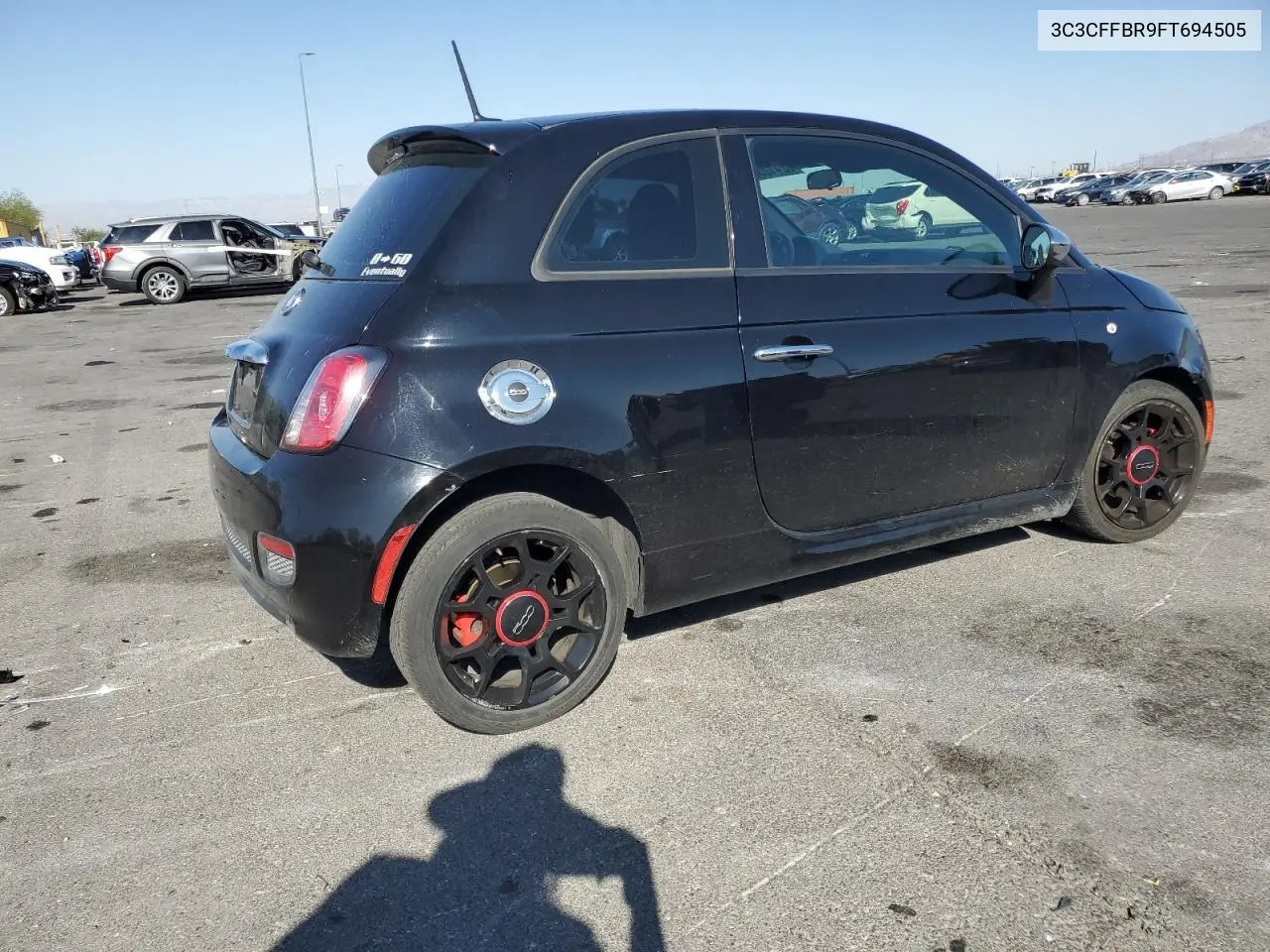 2015 Fiat 500 Sport VIN: 3C3CFFBR9FT694505 Lot: 62412335