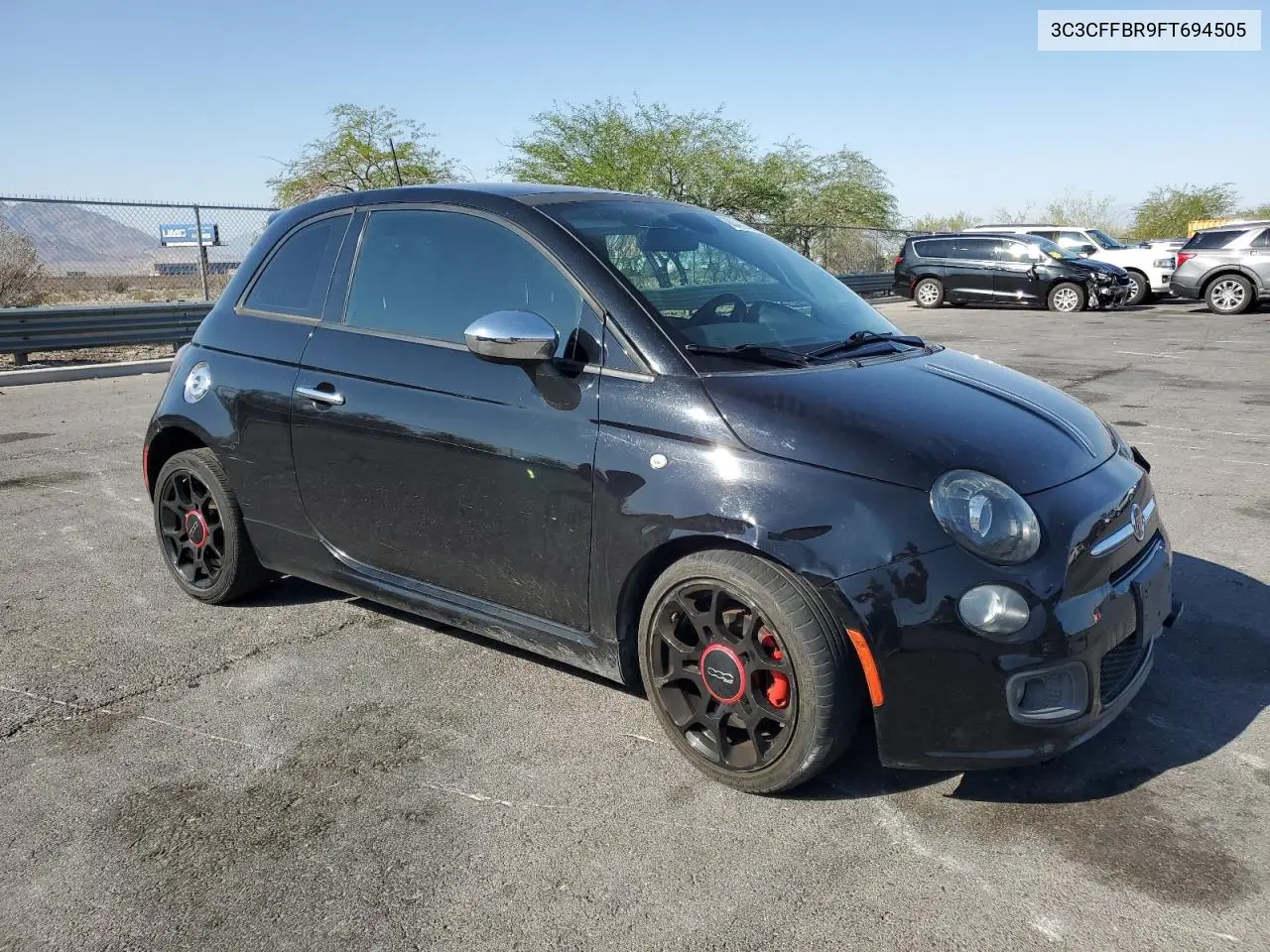 2015 Fiat 500 Sport VIN: 3C3CFFBR9FT694505 Lot: 62412335