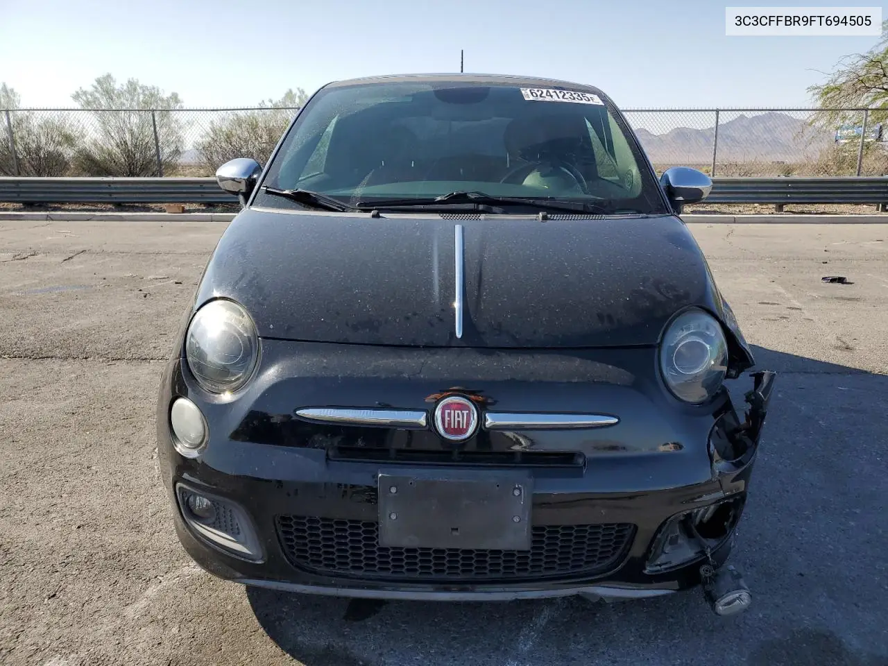 2015 Fiat 500 Sport VIN: 3C3CFFBR9FT694505 Lot: 62412335