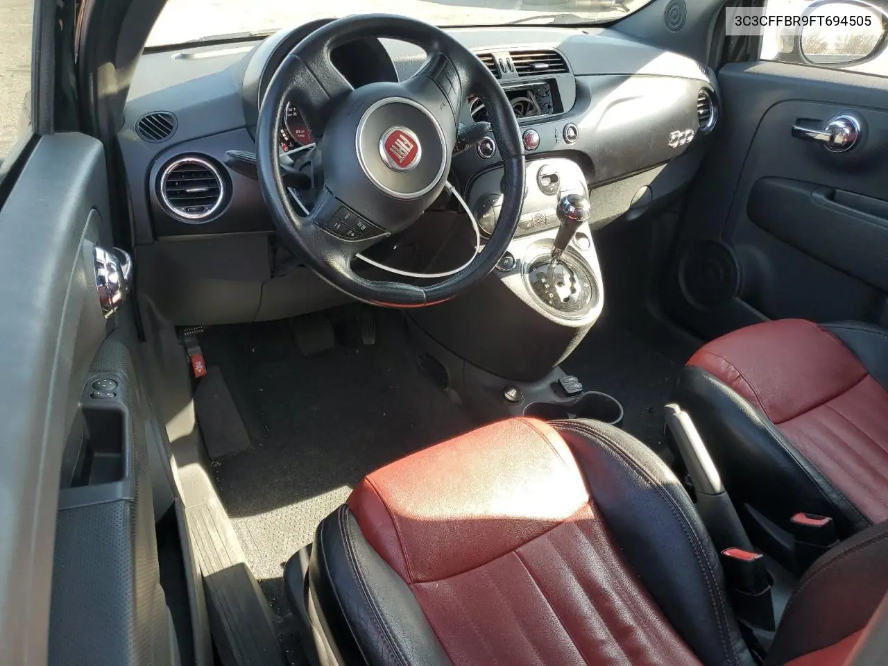 2015 Fiat 500 Sport VIN: 3C3CFFBR9FT694505 Lot: 62412335