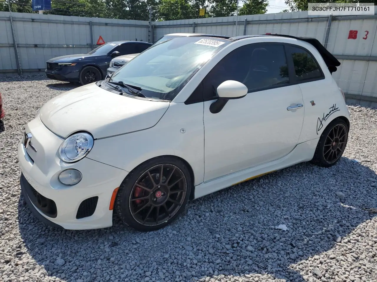 2015 Fiat 500 Abarth VIN: 3C3CFFJH7FT710161 Lot: 62520395