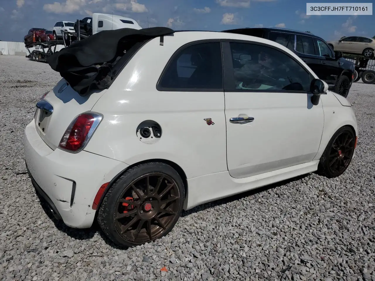 2015 Fiat 500 Abarth VIN: 3C3CFFJH7FT710161 Lot: 62520395
