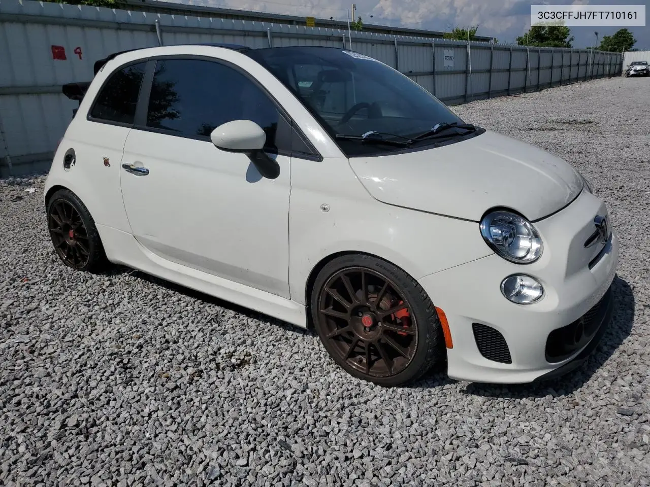 2015 Fiat 500 Abarth VIN: 3C3CFFJH7FT710161 Lot: 62520395
