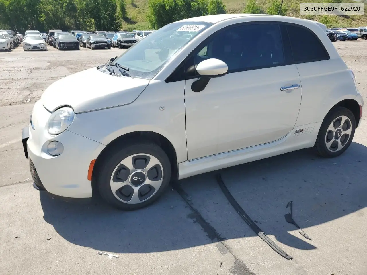 2015 Fiat 500 Electric VIN: 3C3CFFGE9FT522920 Lot: 62600915