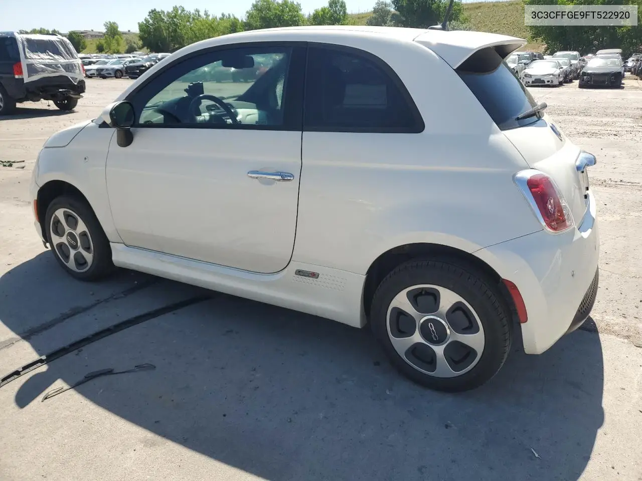 2015 Fiat 500 Electric VIN: 3C3CFFGE9FT522920 Lot: 62600915