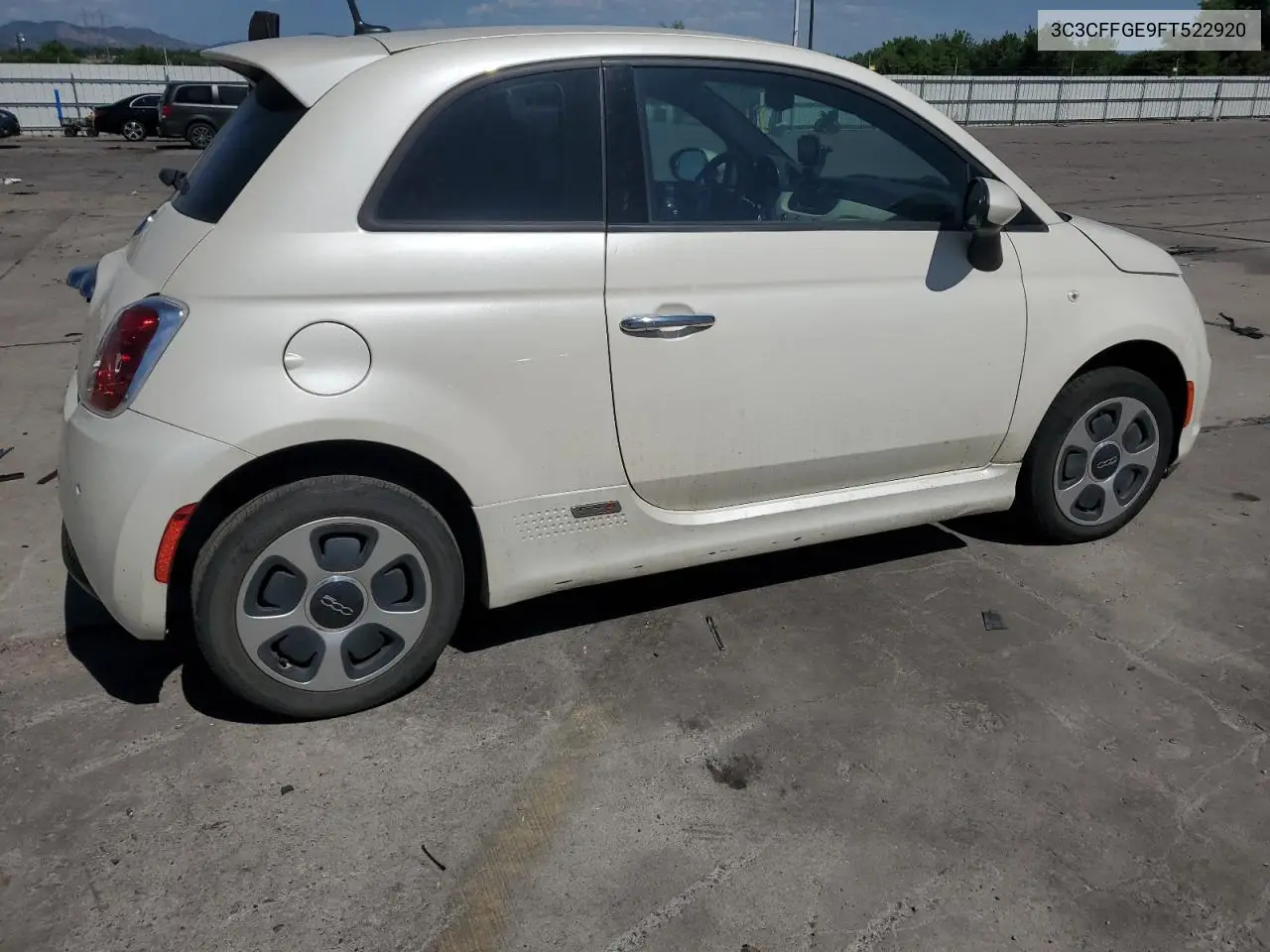 2015 Fiat 500 Electric VIN: 3C3CFFGE9FT522920 Lot: 62600915