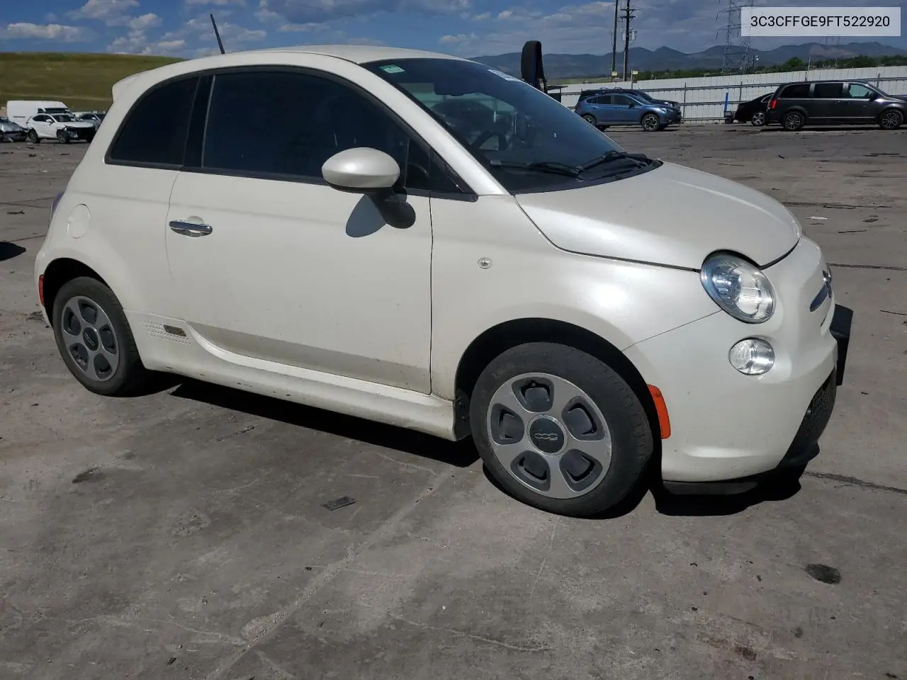 2015 Fiat 500 Electric VIN: 3C3CFFGE9FT522920 Lot: 62600915