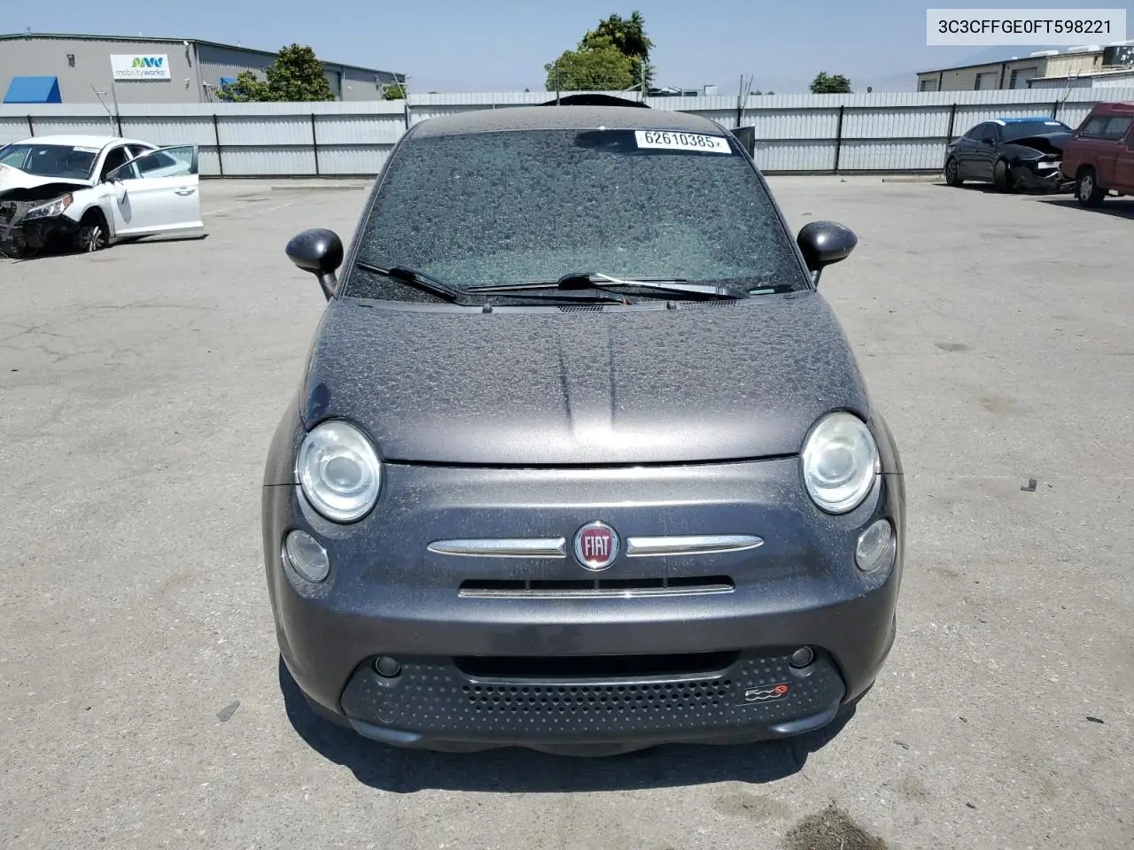 2015 Fiat 500 Electric VIN: 3C3CFFGE0FT598221 Lot: 62610385