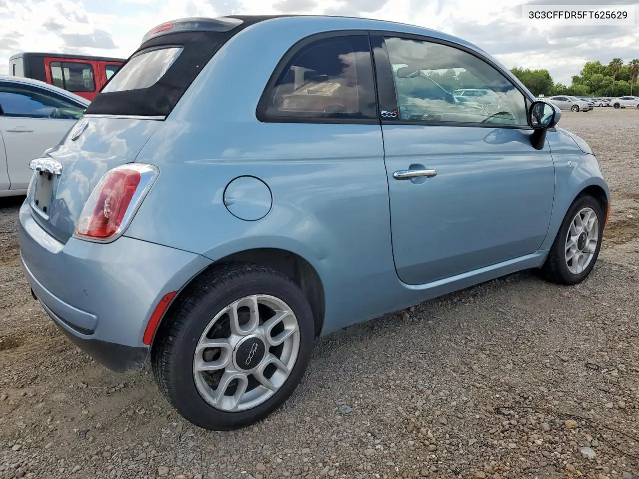 2015 Fiat 500 Pop VIN: 3C3CFFDR5FT625629 Lot: 62682785