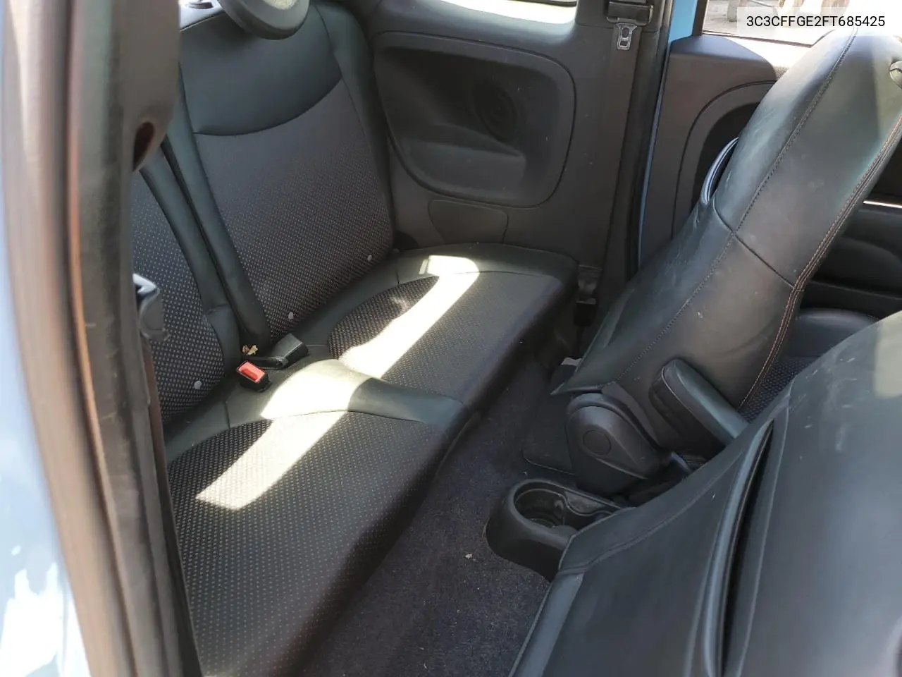 2015 Fiat 500 Electric VIN: 3C3CFFGE2FT685425 Lot: 62751915