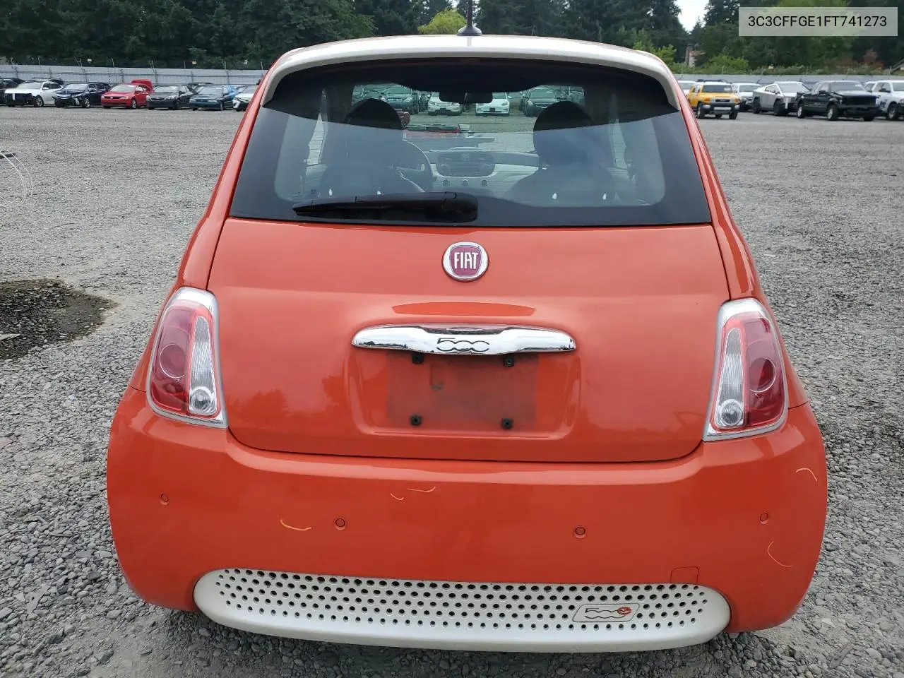 2015 Fiat 500 Electric VIN: 3C3CFFGE1FT741273 Lot: 62807735