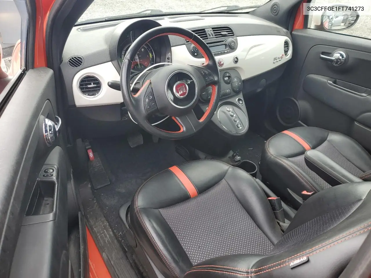 2015 Fiat 500 Electric VIN: 3C3CFFGE1FT741273 Lot: 62807735