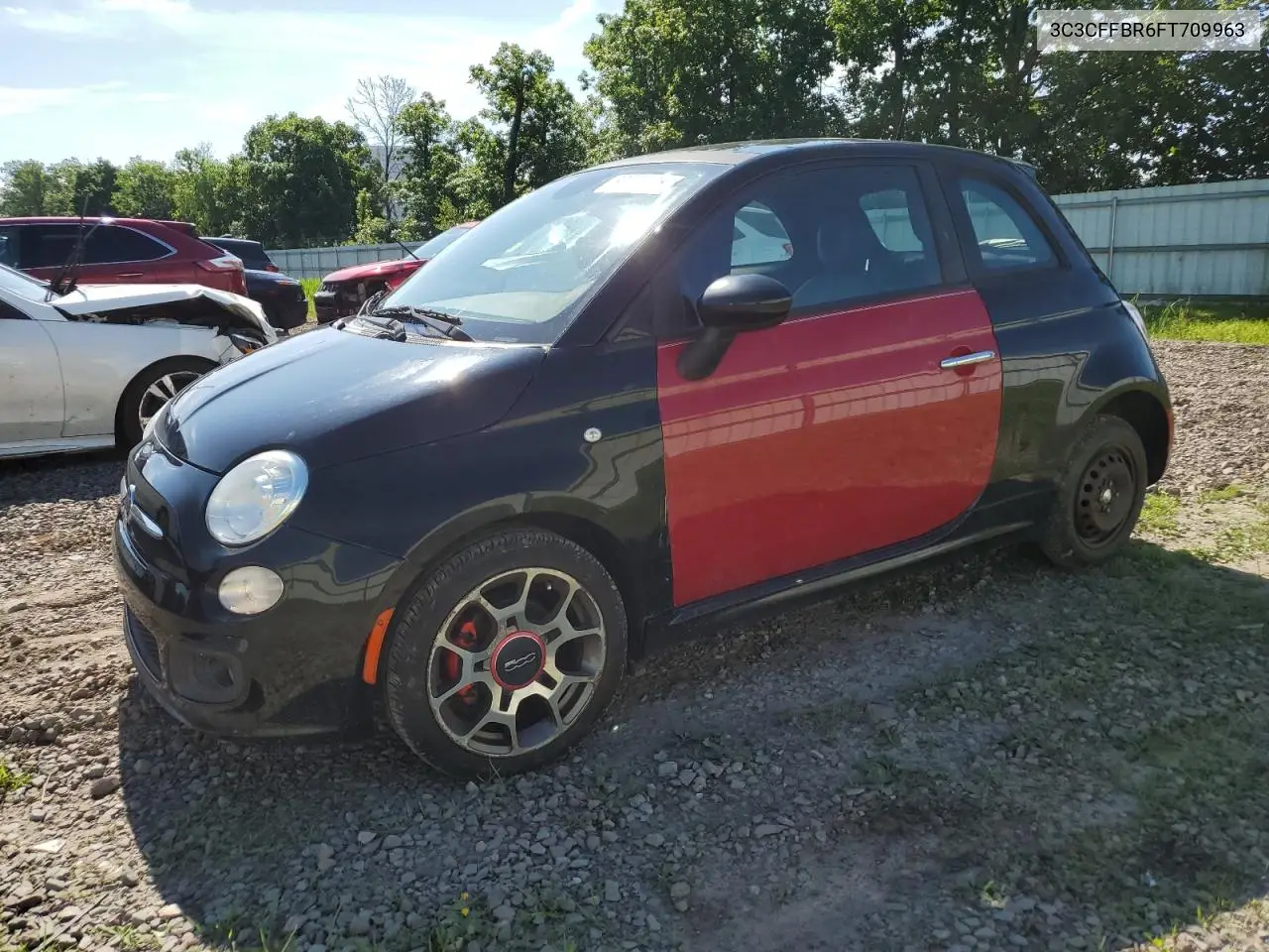 2015 Fiat 500 Sport VIN: 3C3CFFBR6FT709963 Lot: 63035785