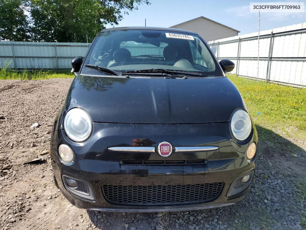 2015 Fiat 500 Sport VIN: 3C3CFFBR6FT709963 Lot: 63035785