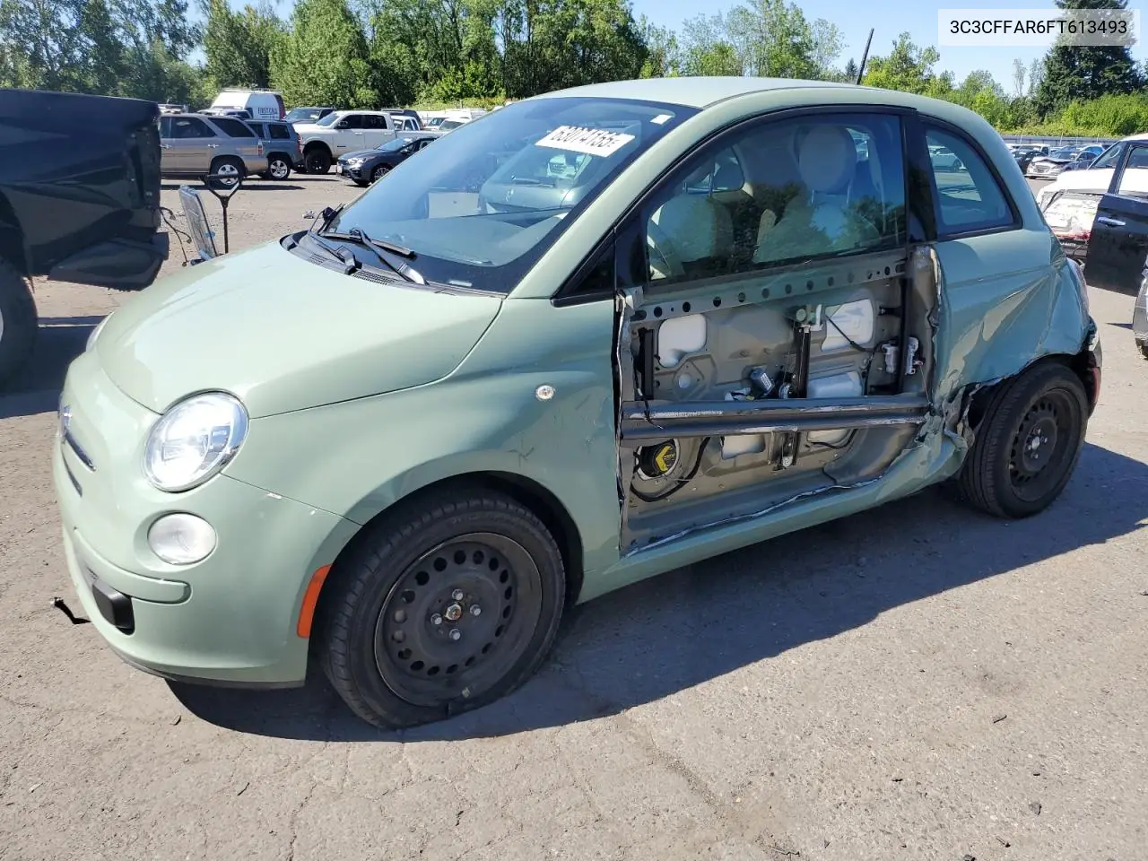2015 Fiat 500 Pop VIN: 3C3CFFAR6FT613493 Lot: 63074155