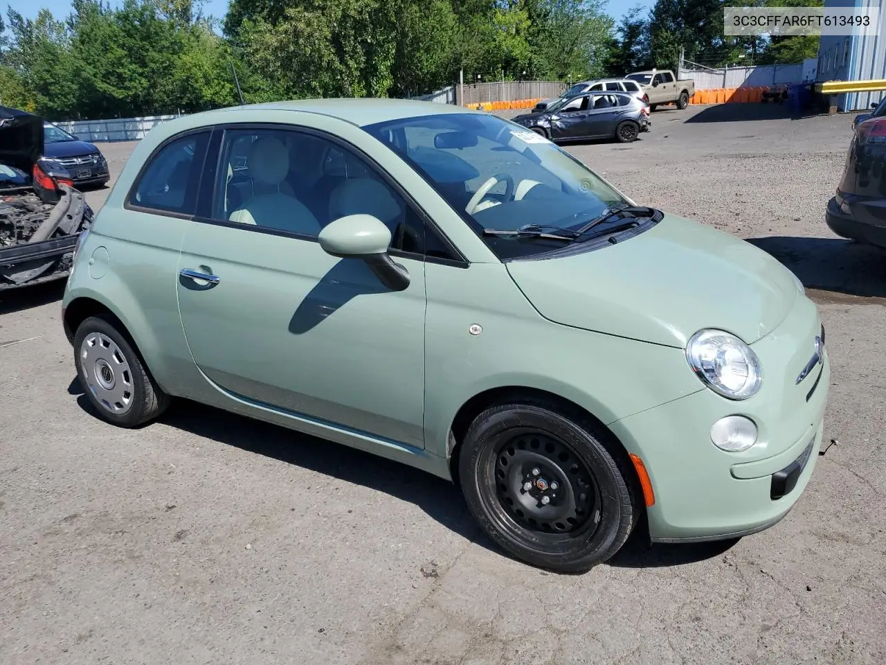 2015 Fiat 500 Pop VIN: 3C3CFFAR6FT613493 Lot: 63074155