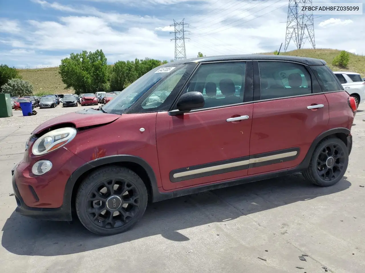 2015 Fiat 500L Trekking VIN: ZFBCFADH8FZ035099 Lot: 63457085