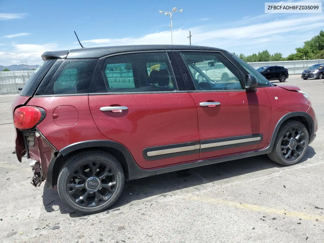 2015 Fiat 500L Trekking VIN: ZFBCFADH8FZ035099 Lot: 63457085