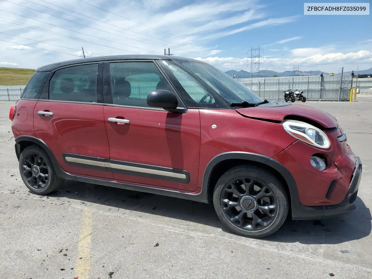 2015 Fiat 500L Trekking VIN: ZFBCFADH8FZ035099 Lot: 63457085