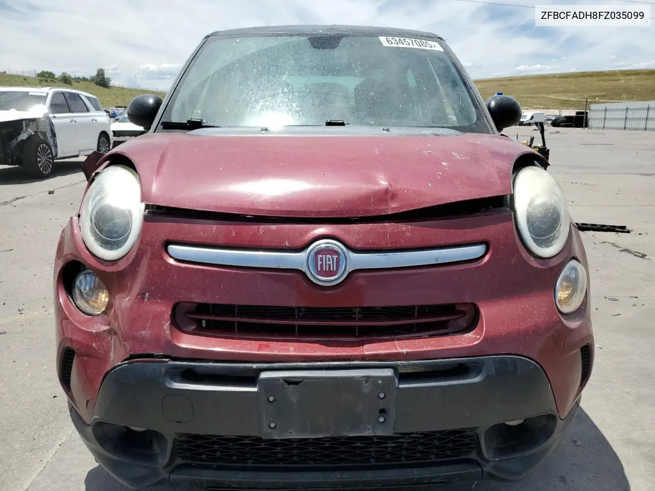 2015 Fiat 500L Trekking VIN: ZFBCFADH8FZ035099 Lot: 63457085