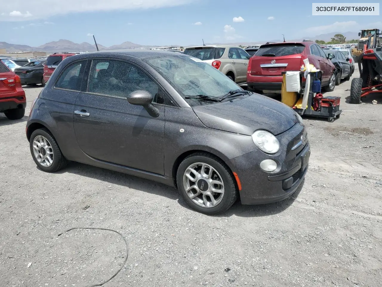 2015 Fiat 500 Pop VIN: 3C3CFFAR7FT680961 Lot: 63698625