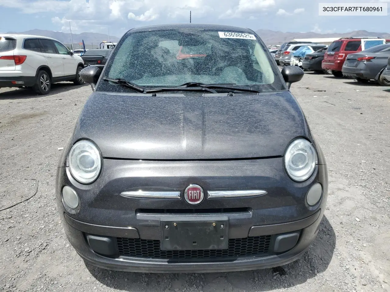 2015 Fiat 500 Pop VIN: 3C3CFFAR7FT680961 Lot: 63698625