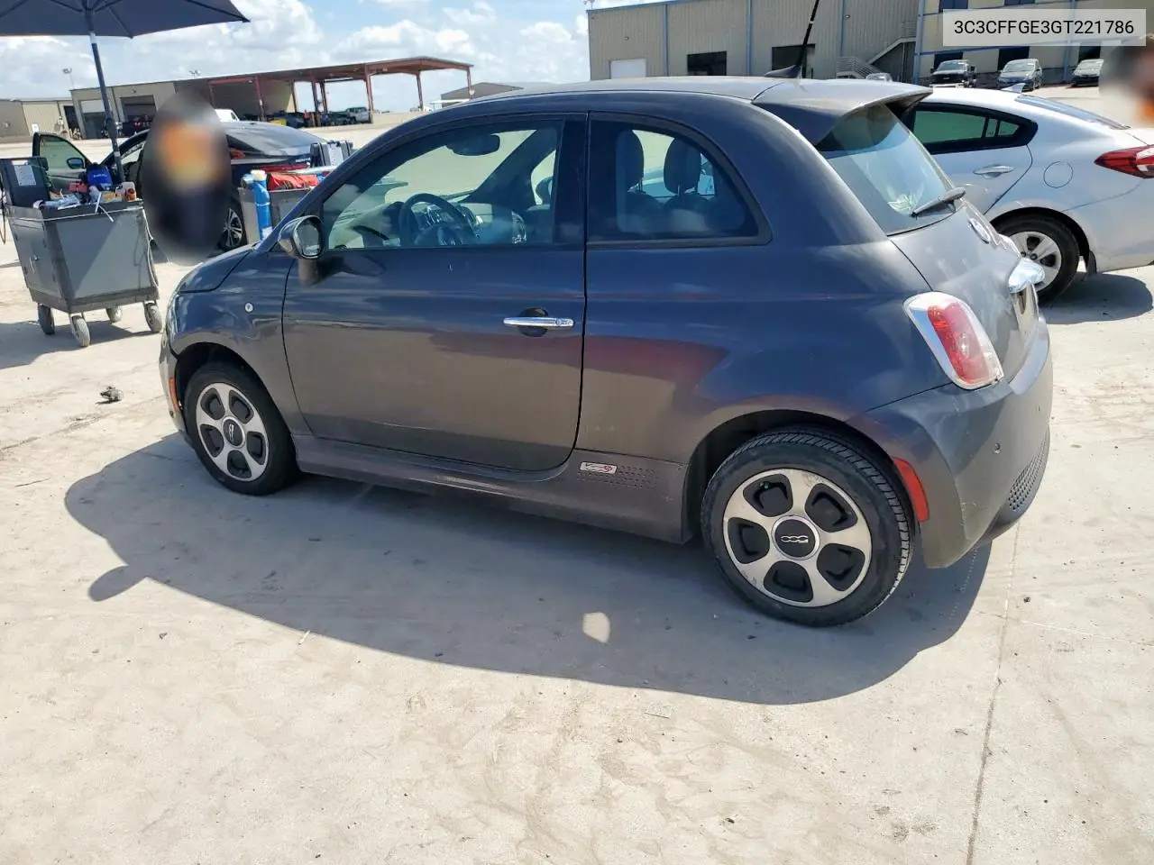 2016 Fiat 500 Electric VIN: 3C3CFFGE3GT221786 Lot: 59161025