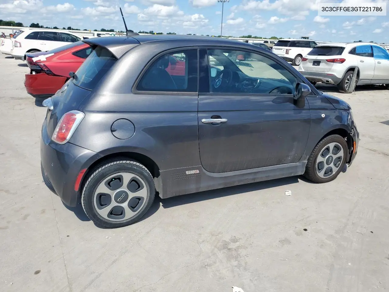 2016 Fiat 500 Electric VIN: 3C3CFFGE3GT221786 Lot: 59161025