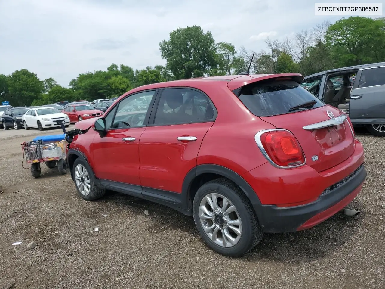 2016 Fiat 500X Easy VIN: ZFBCFXBT2GP386582 Lot: 59389305