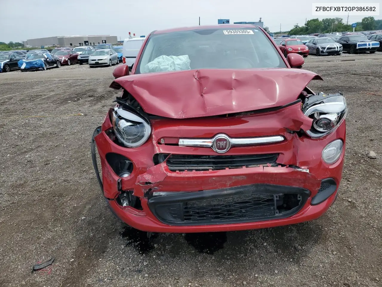 2016 Fiat 500X Easy VIN: ZFBCFXBT2GP386582 Lot: 59389305