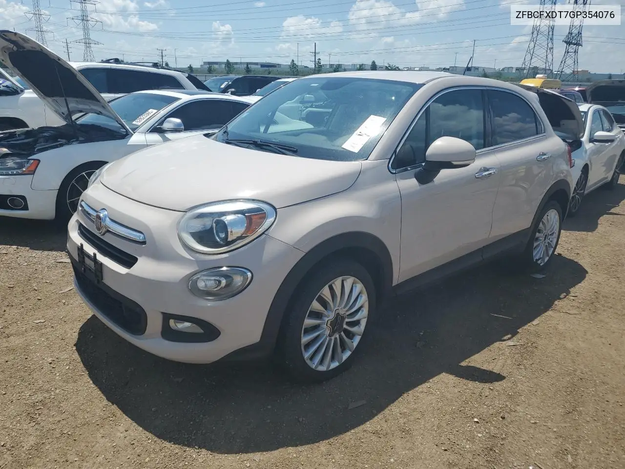 2016 Fiat 500X Lounge VIN: ZFBCFXDT7GP354076 Lot: 59963845