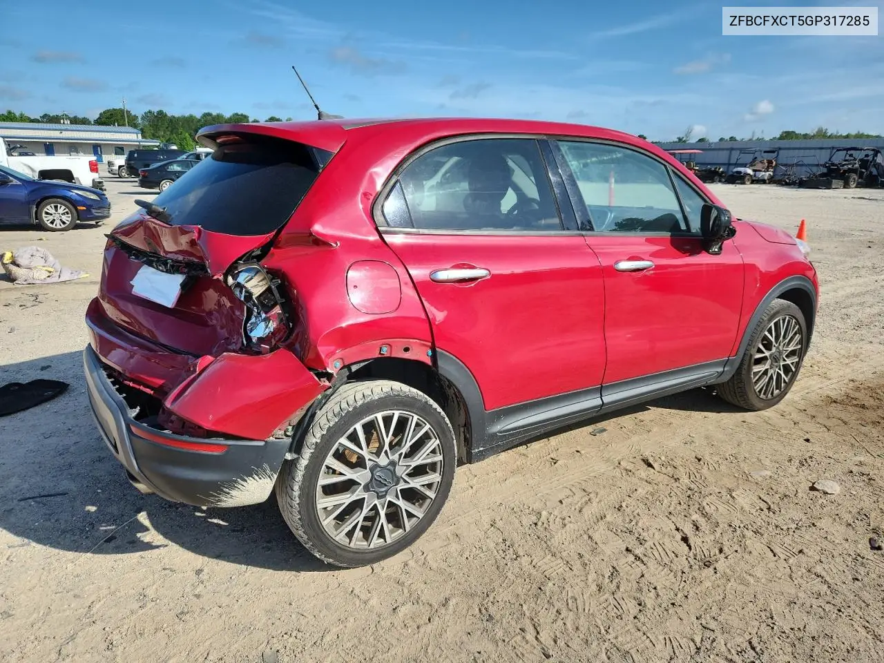 2016 Fiat 500X Trekking VIN: ZFBCFXCT5GP317285 Lot: 61358135