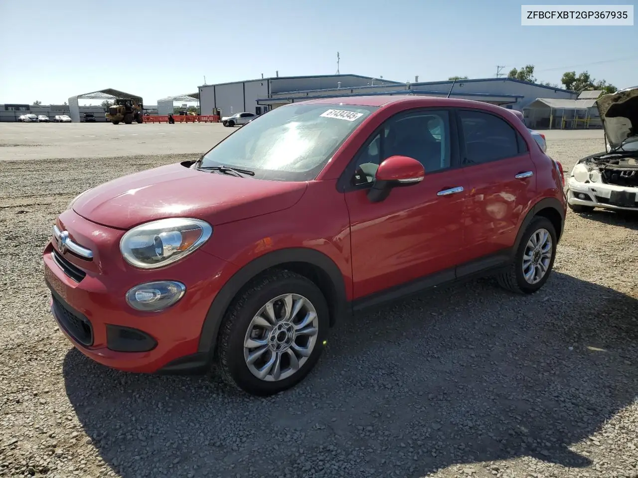 2016 Fiat 500X Easy VIN: ZFBCFXBT2GP367935 Lot: 61434345