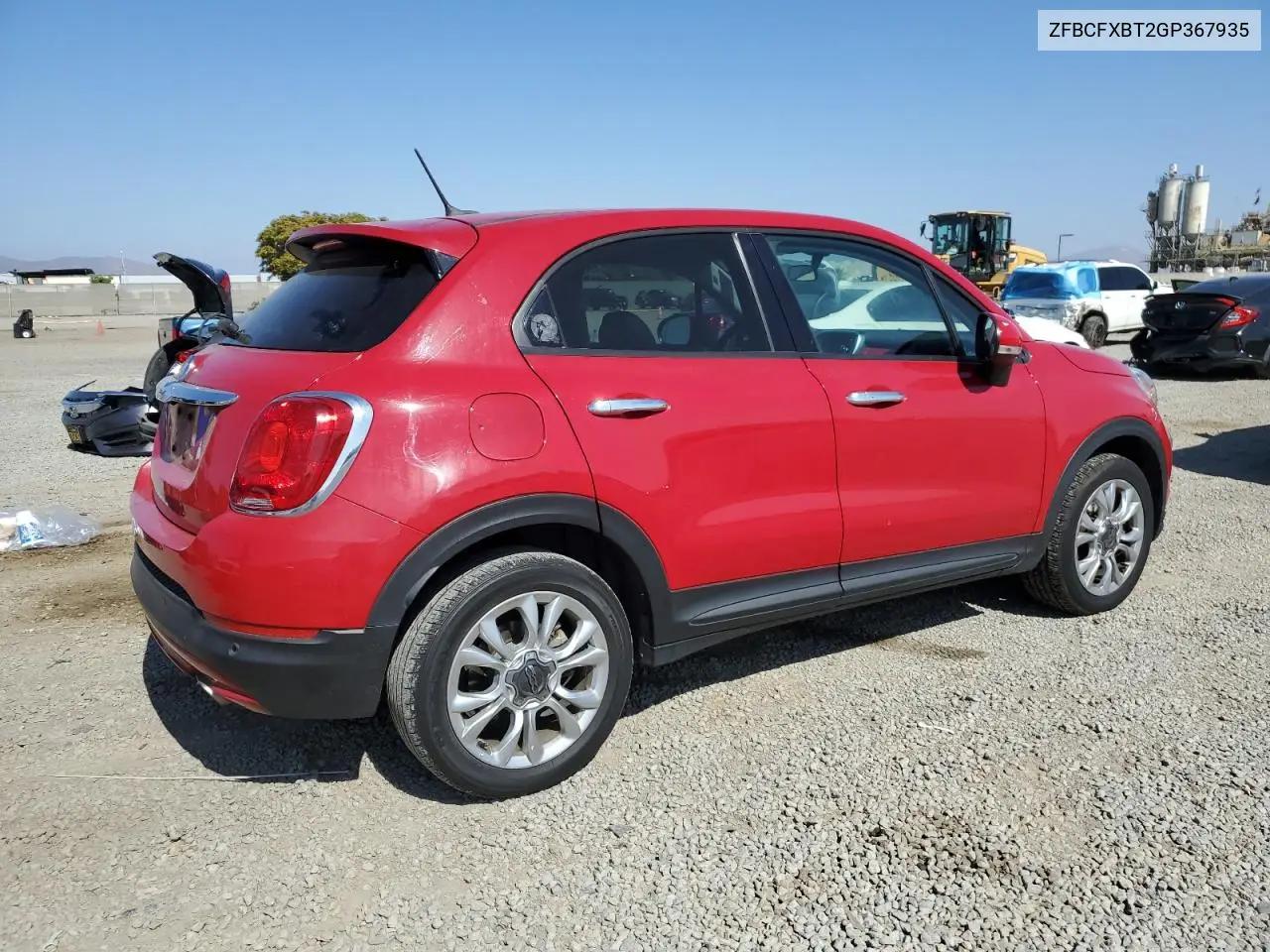 2016 Fiat 500X Easy VIN: ZFBCFXBT2GP367935 Lot: 61434345