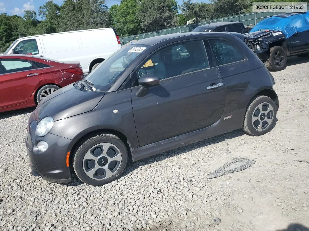 2016 Fiat 500 Electric VIN: 3C3CFFGE3GT121963 Lot: 61745365