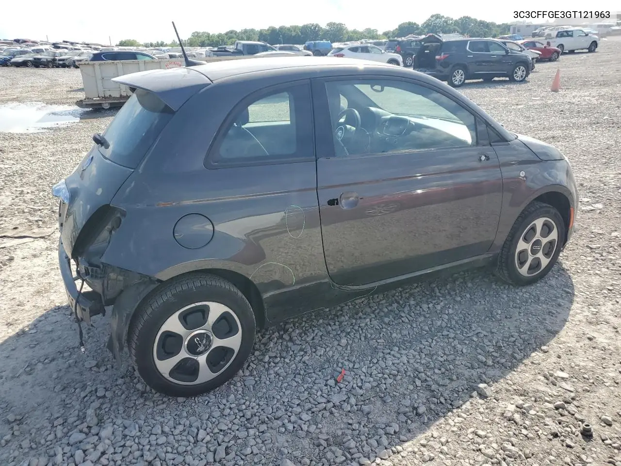 2016 Fiat 500 Electric VIN: 3C3CFFGE3GT121963 Lot: 61745365