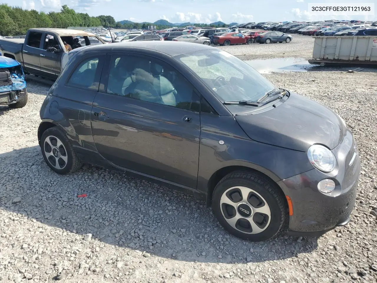 2016 Fiat 500 Electric VIN: 3C3CFFGE3GT121963 Lot: 61745365