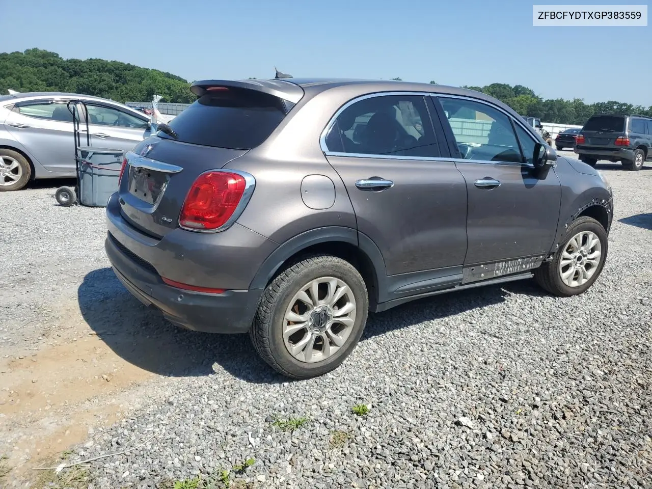 2016 Fiat 500X Lounge VIN: ZFBCFYDTXGP383559 Lot: 61990675